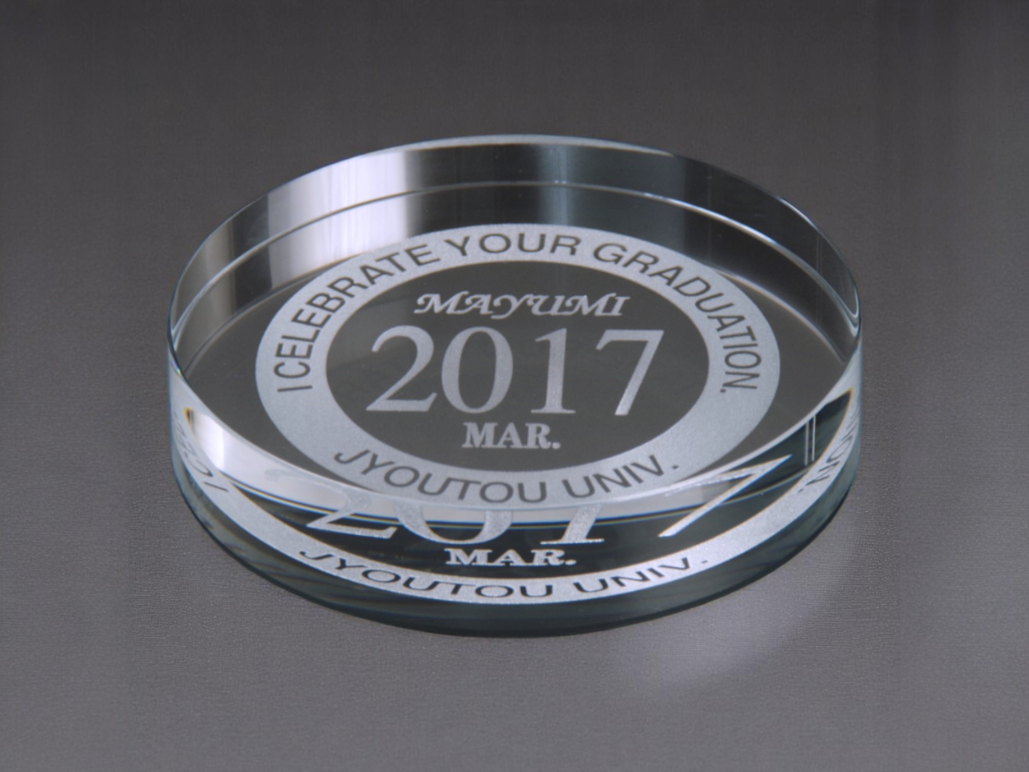 高透過ガラス製ペーパーウエイト