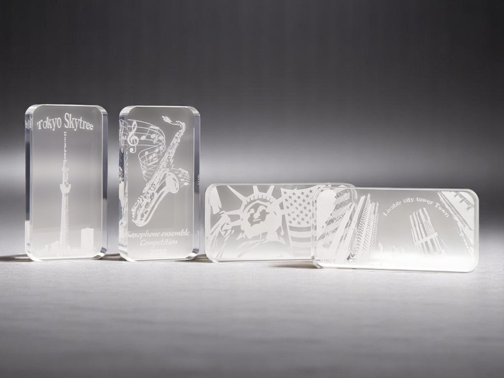 アクリル製ペーパーウエイト